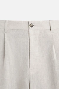 100% LINEN SUIT PANTS
