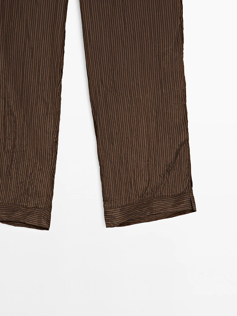 Pinstripe trousers