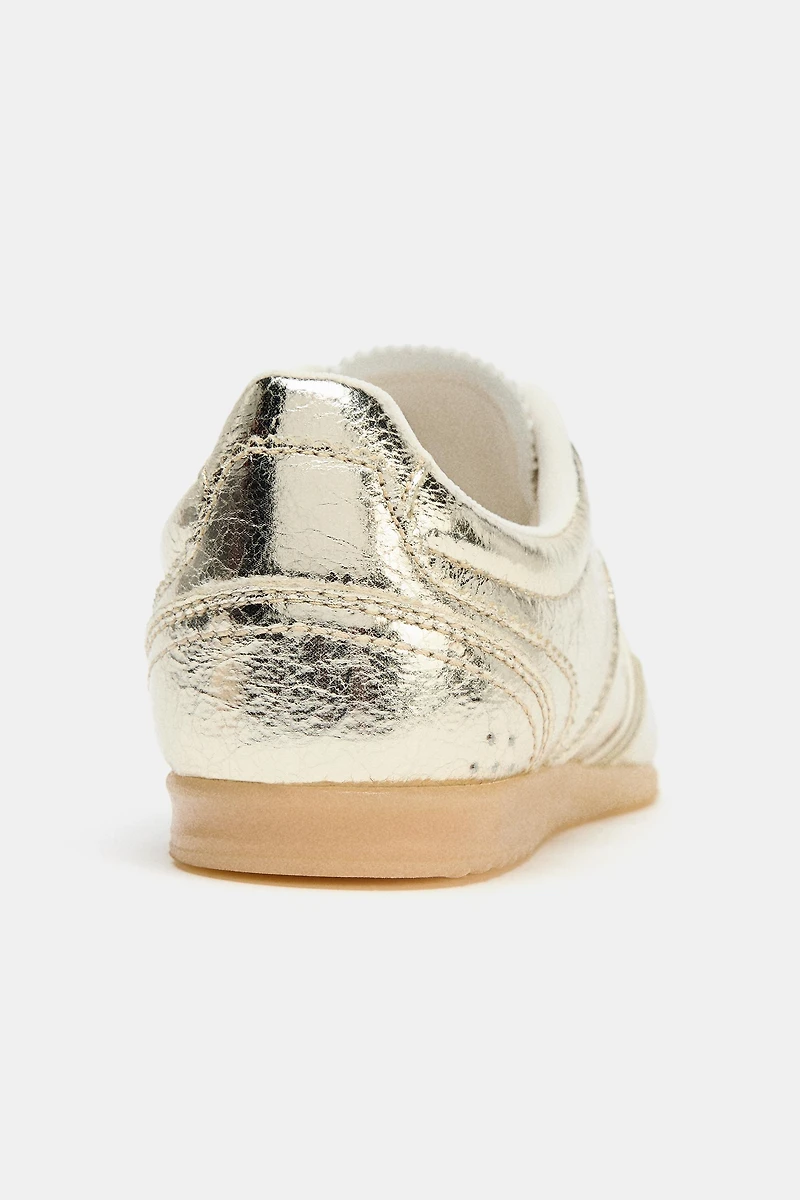 METALLIC EFFECT SNEAKERS