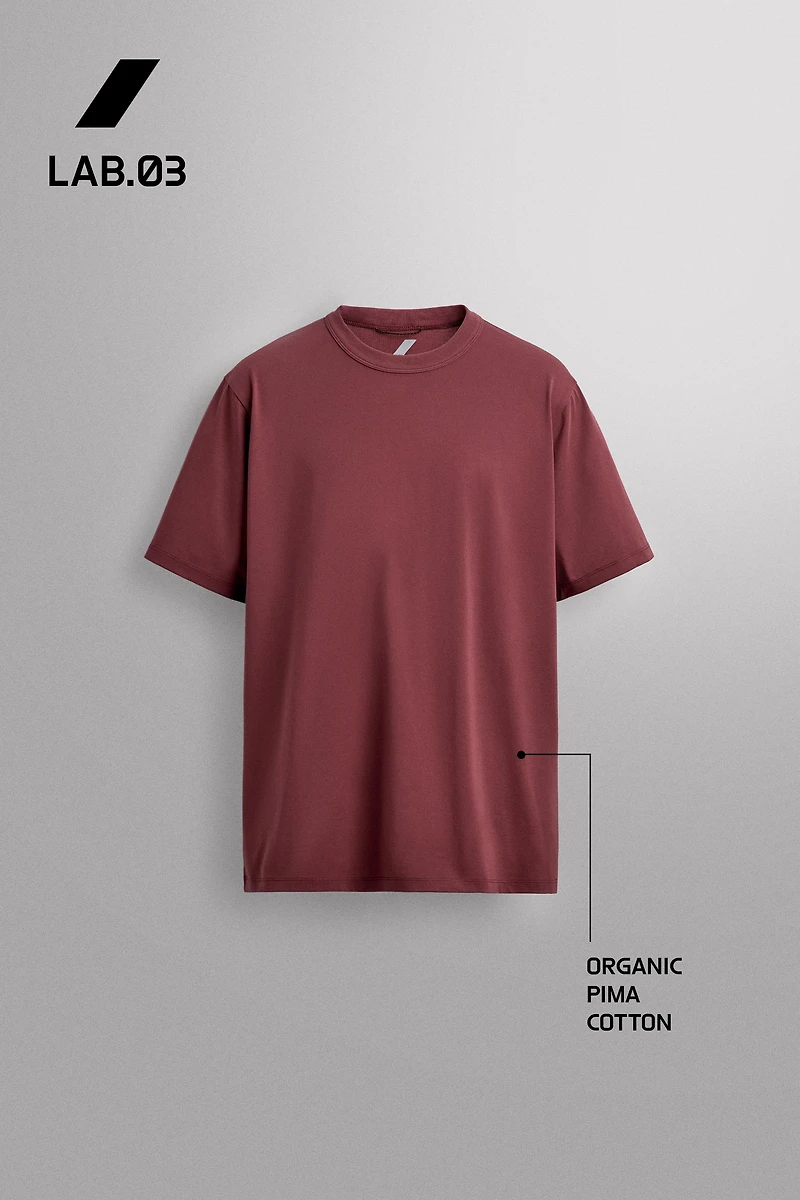 COTTON BLEND TECHNICAL T-SHIRT