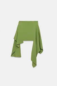 ZW COLLECTION ASYMMETRIC HEM MINI SKIRT