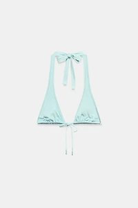 STUDDED SLIDING TRIANGLE BIKINI TOP