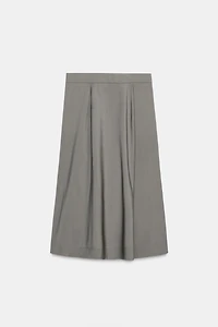 ASYMMETRIC WOOL SKIRT W COLLECTION