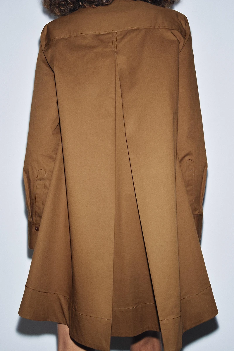 POPLIN SHIRT DRESS ZW COLLECTION