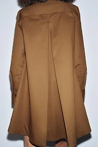 POPLIN SHIRT DRESS ZW COLLECTION