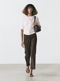 Pantalon quick-flare en lin