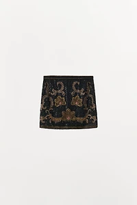 EMBROIDERED SHORT SKIRT