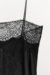 SATIN LACE CAMISOLE TOP