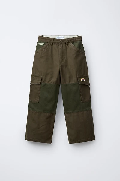 PATCHED STRAIGHT LEG PANTS