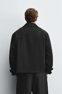 BOXY FIT ZIP-UP OVERSHIRT