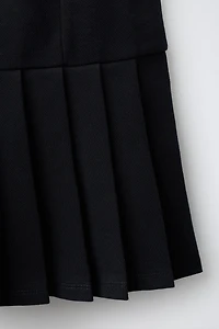 PLEATED PINAFORE DRESS