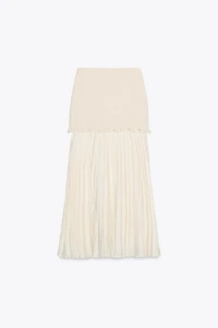COMBINED KNIT SKIRT