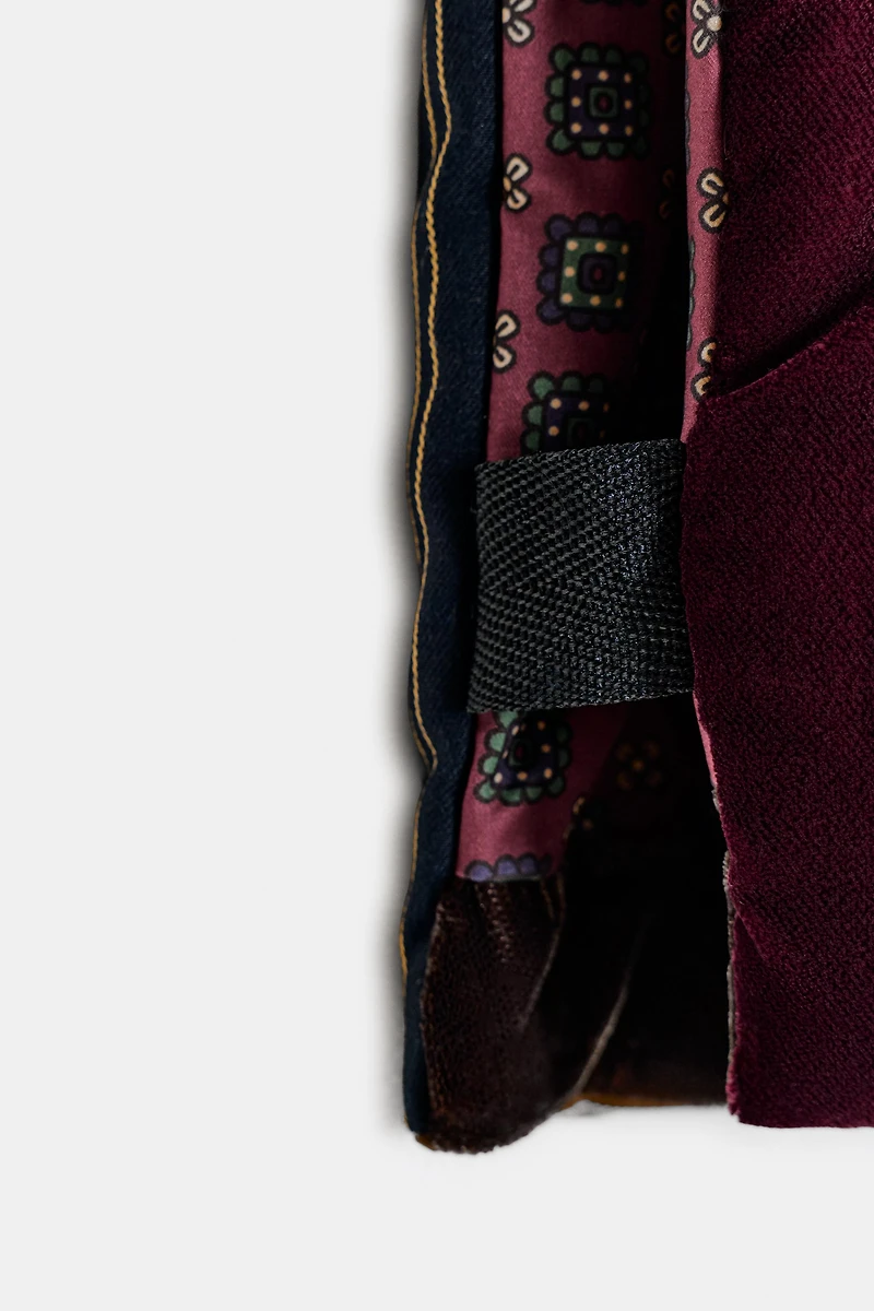 VESTE REMBOURRÉE BIMATIÈRE EN VELOURS