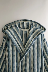 GEOMETRIC JACQUARD BATHROBE