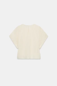 EMBROIDERED TOP WITH SIDE LACING