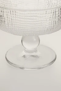 RAISED DESIGN GLASS ICE-CREAM CUP