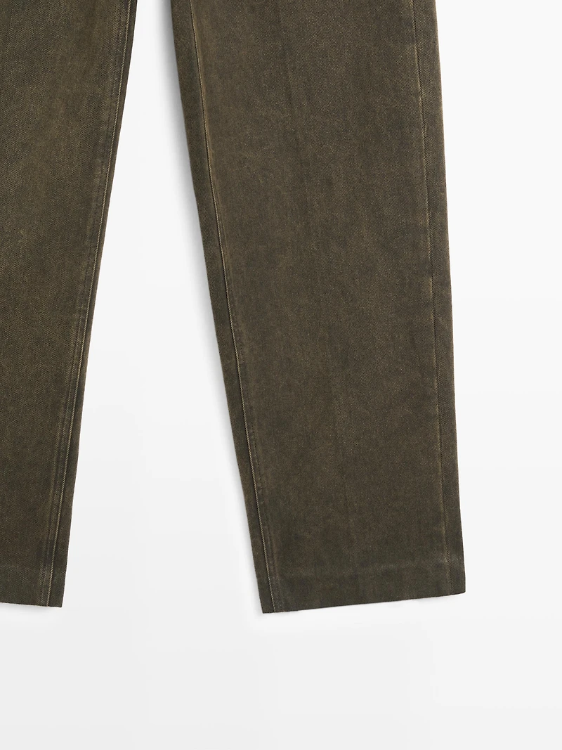 Mid-rise balloon fit jeans