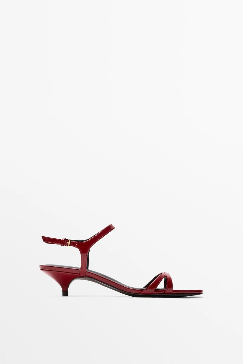 Low-heel leather sandal - MADE SPAIN