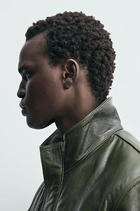 LEATHER POCKET JACKET