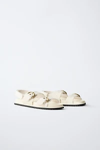 BUCKLED SANDALS