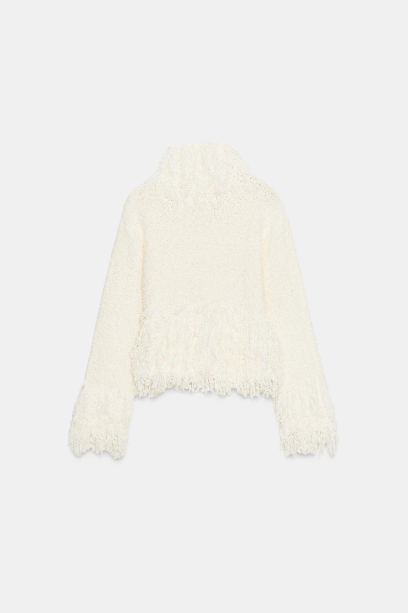 FRINGED KNIT JUMPER