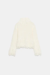 FRINGED KNIT JUMPER