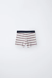 AGES 6-14 / FIVE-PACK OF STRIPED BOXERS