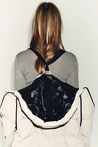 LONG RUBBERIZED WINDPROOF HOODIE ANORAK