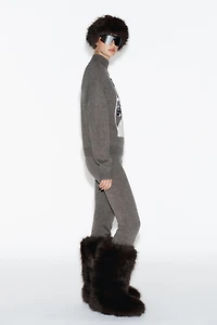 90% WOOL FLARE SKI COLLECTION PANTS