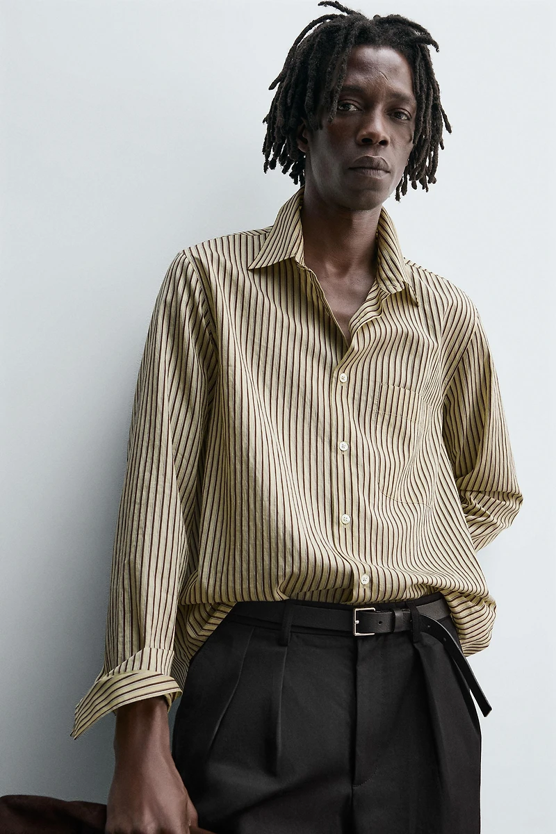 FLOWY STRIPED SHIRT
