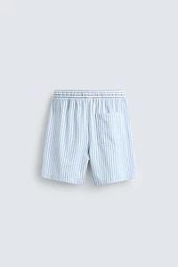 SHORT À RAYURES