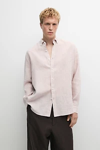 Chemise regular fit 100 % lin