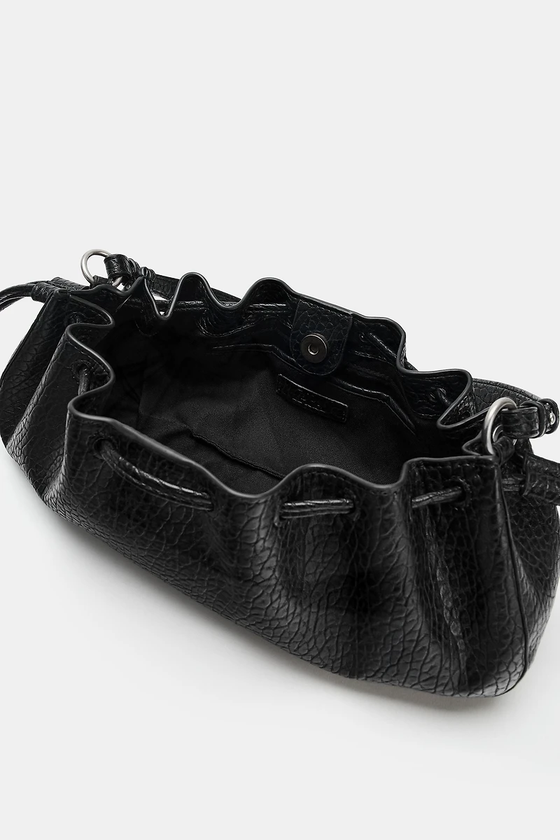 SAC PORTÉ ÉPAULE LONG FRONCÉ