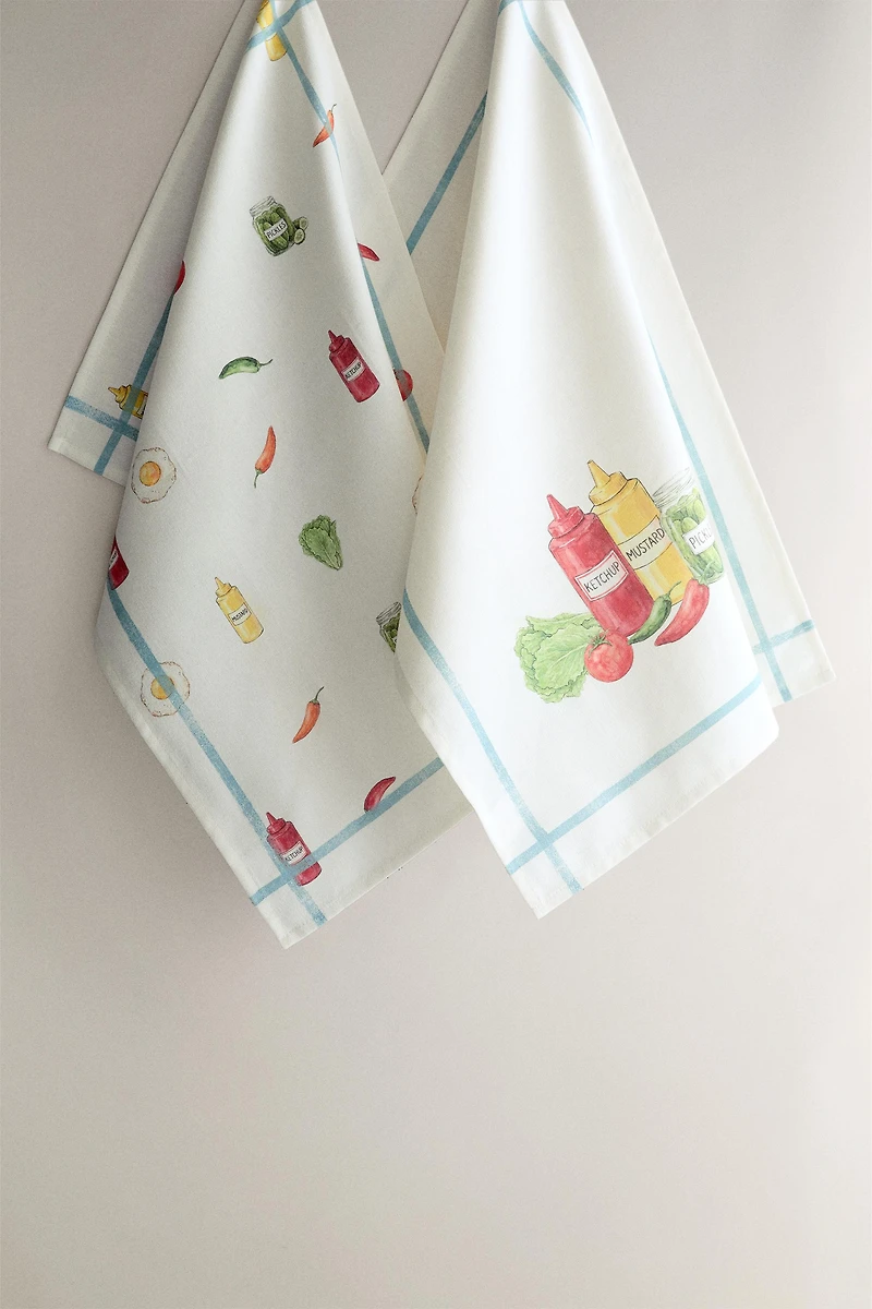 BARBECUE KITCHEN TOWELS (PACK OF 2)