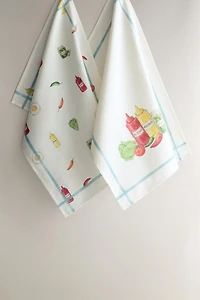 BARBECUE KITCHEN TOWELS (PACK OF 2)