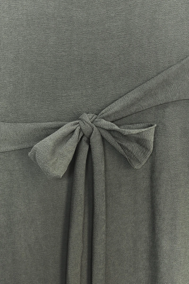 BELTED TIE DRESS