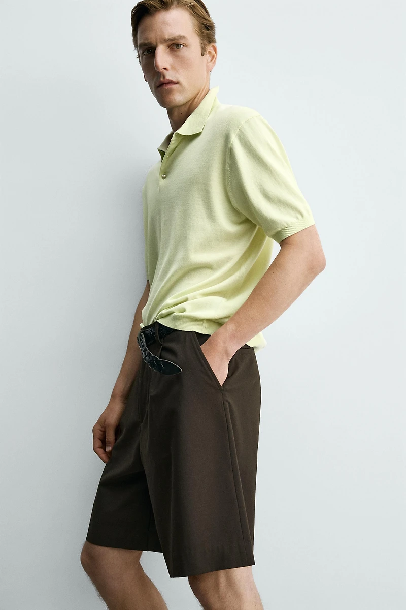 POLO EN MAILLE LÉGÈRE DE COTON