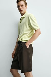POLO EN MAILLE LÉGÈRE DE COTON