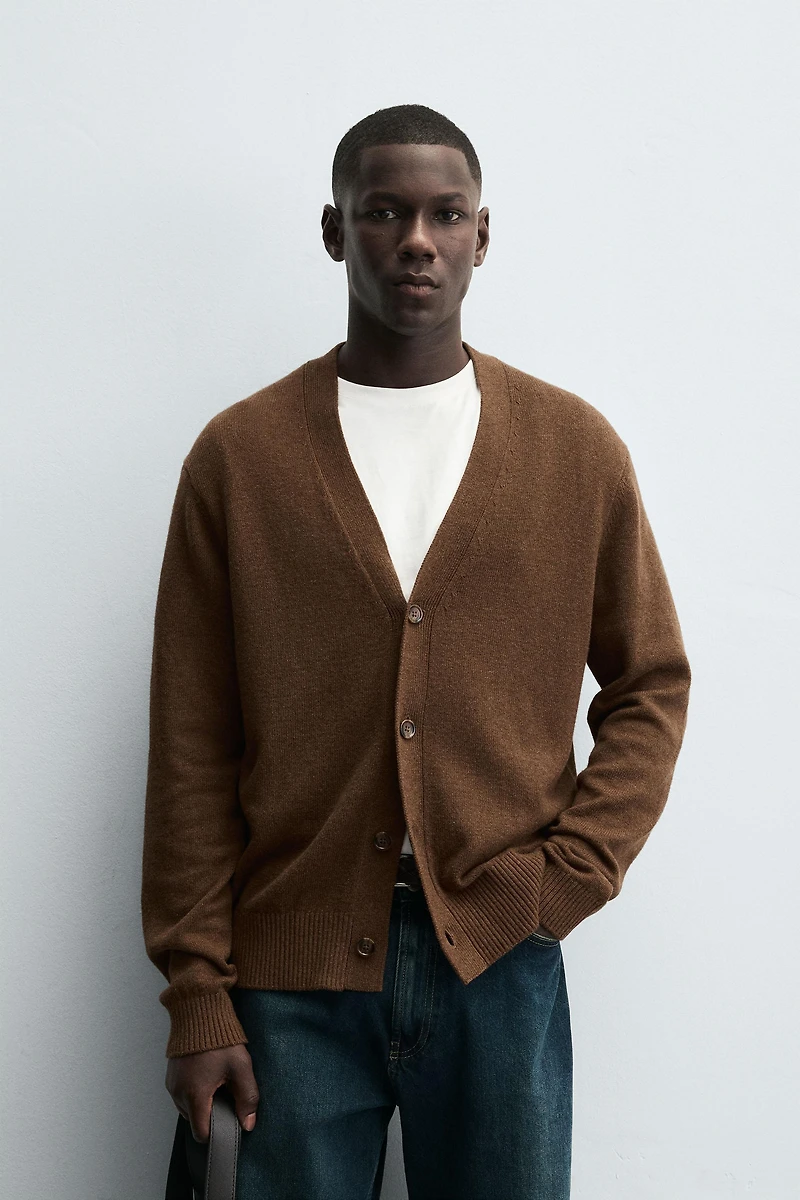COTTON - CASHMERE CARDIGAN