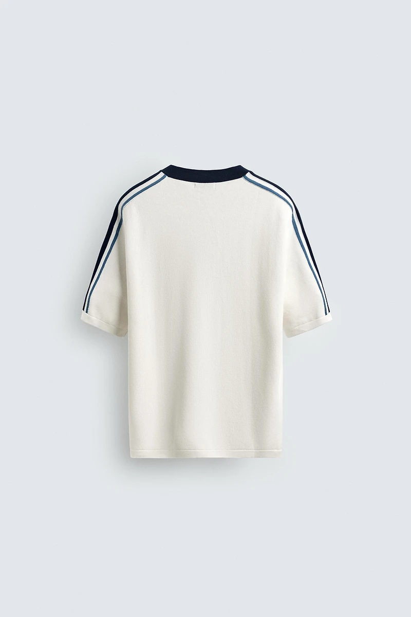 RETRO STRIPE KNIT T-SHIRT