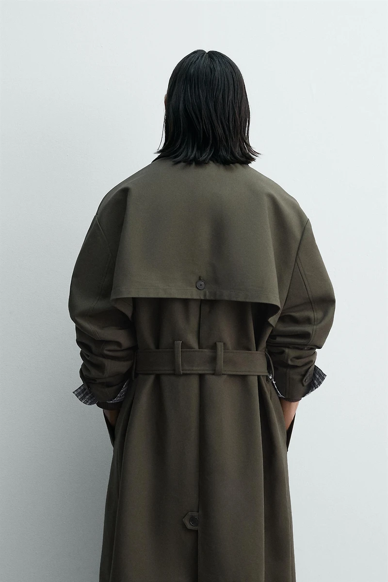 TRENCH COL CONTRASTE