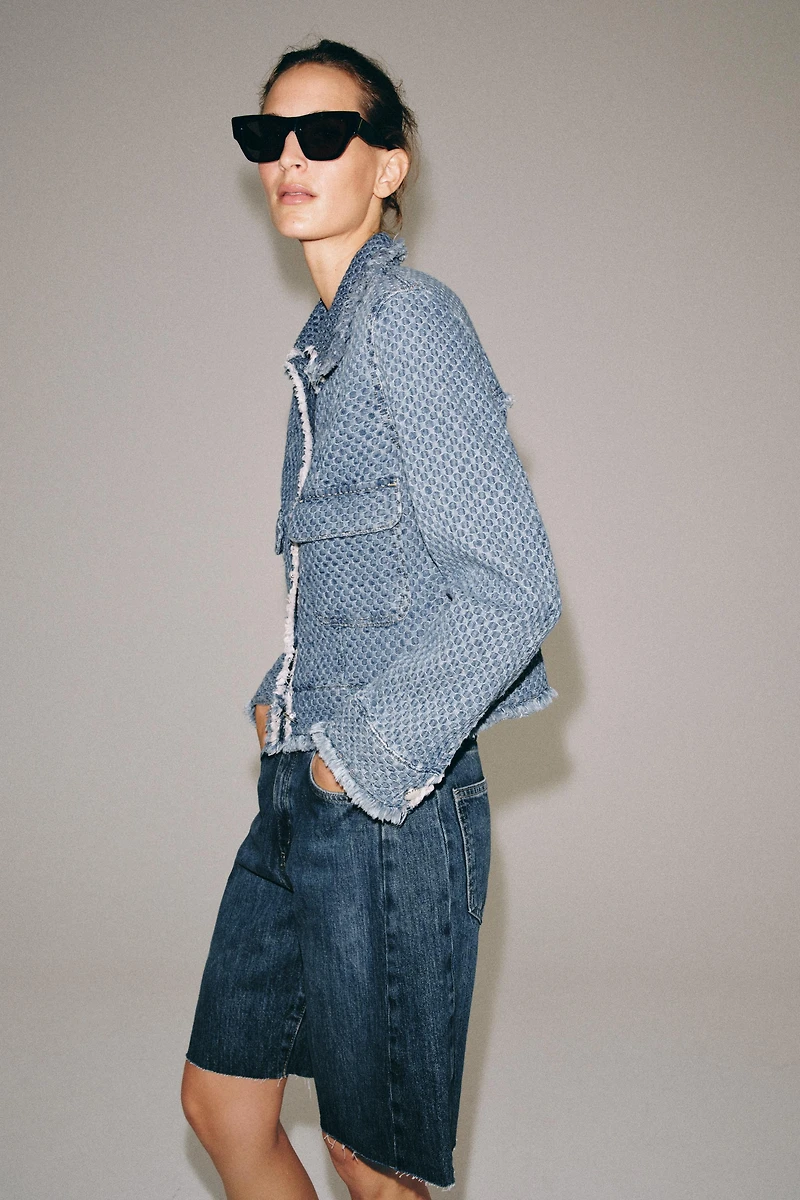 ZW COLLECTION RELAXED FIT MID-RISE DENIM SHORTS