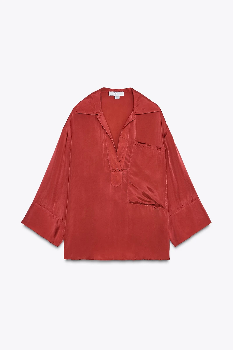 CHEMISE SATINÉE À POCHE LIMITED EDITION