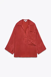 CHEMISE SATINÉE À POCHE LIMITED EDITION