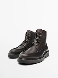 Bottes en nappa bord mocassin