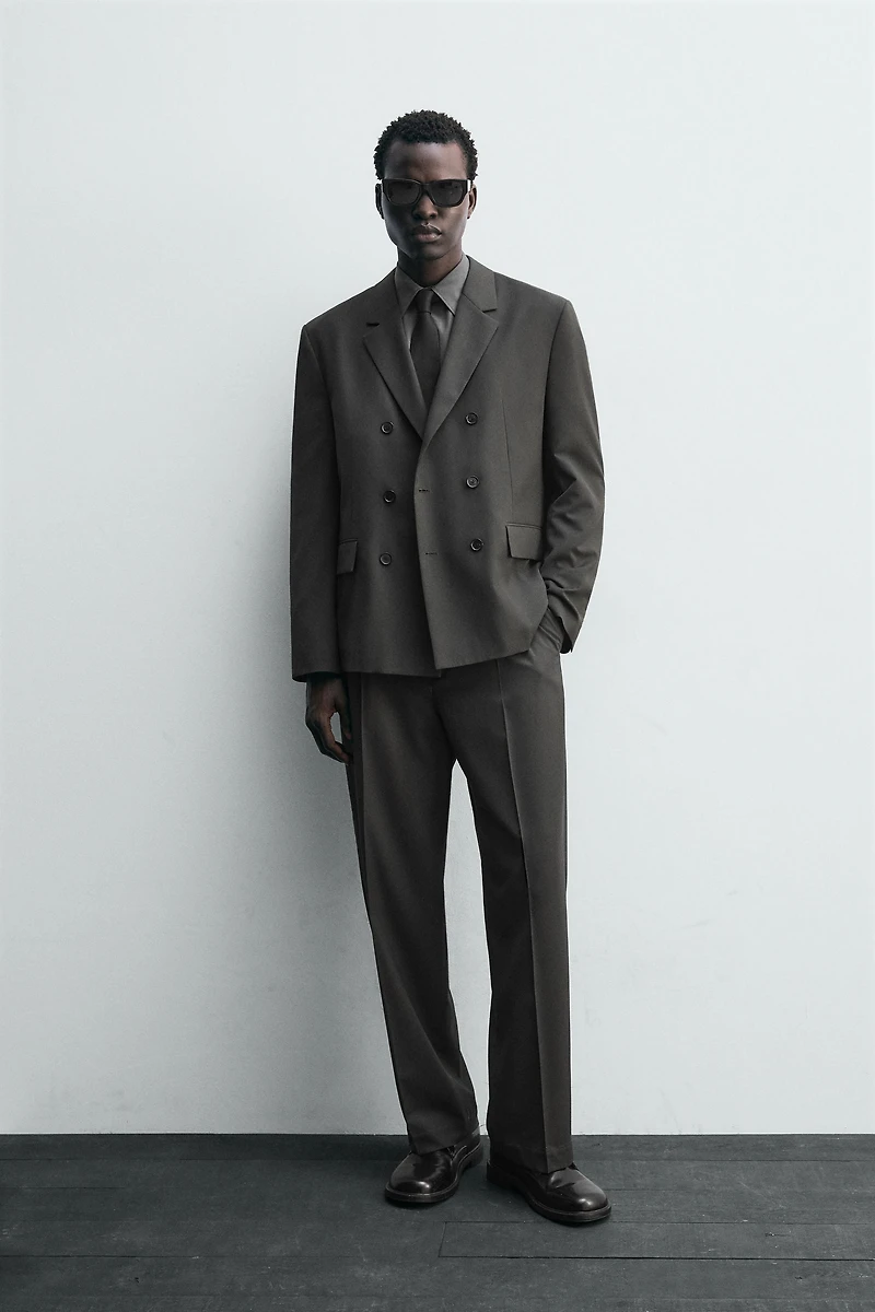 WOOL BLEND SUIT PANTS