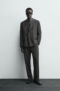 WOOL BLEND SUIT PANTS