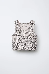 SPORTY ANIMAL PRINT TOP