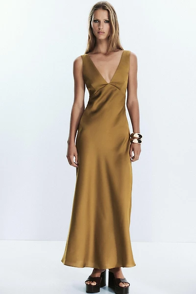 ROBE MIDI SATINÉE