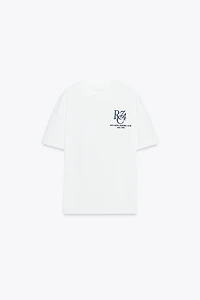 TEXT EMBROIDERED T-SHIRT
